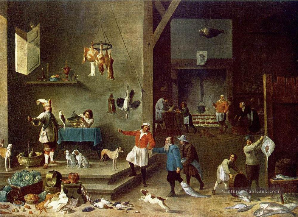 La cuisine David Teniers le Jeune Peintures à l'huile